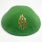 19cm Linen Kippah with Flashing Fire Symbol for Men Yamaka Hat Kippot Kipa Kipot Black White Color