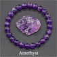 JD Amethyst Bracelet Made of Real Natural Stone Beads Body-Purifying Geniune Amethyst Natural Crystal Bracelet for Women Pulsera