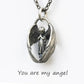 Classic Angel Pendant Necklace Handmade Seraph Prayer Pendant Long Chain Necklace Men Women Jewelry Anniversary Gift