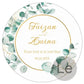 Custom Zamzam Water Sticker Islamic Nikah Wedding Favor Muslim Hajj Umrah Party Gift Packaging Label Bridal Shower Adhesive DIY