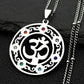 7 Chakra Sacred Geometry Metatron Necklace for Women Flower of Life Stainless Steel Stone Necklaces Reiki Healing Jewelry 9758