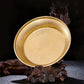 Buddhism Copper Manza Plate，Auspicious Tibetan Brass Tantra Dish Worship For Buddha Tray Desktop Home Gift Decorative，1Pcs，15 cm