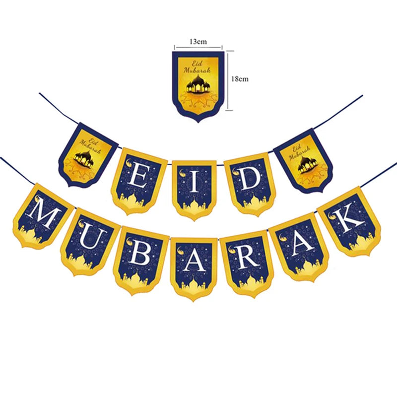 Muslim Festival Jewish Passover Disposable Tableware Paper Plates Cup Flag Balloons Home Party Favors Decoration Party Supplies
