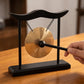 Retro Relaxation Desktop Gong Fortune Creative Copper Bell High Volume Wood Frame Feng Shui Metal Cymbals House Warming