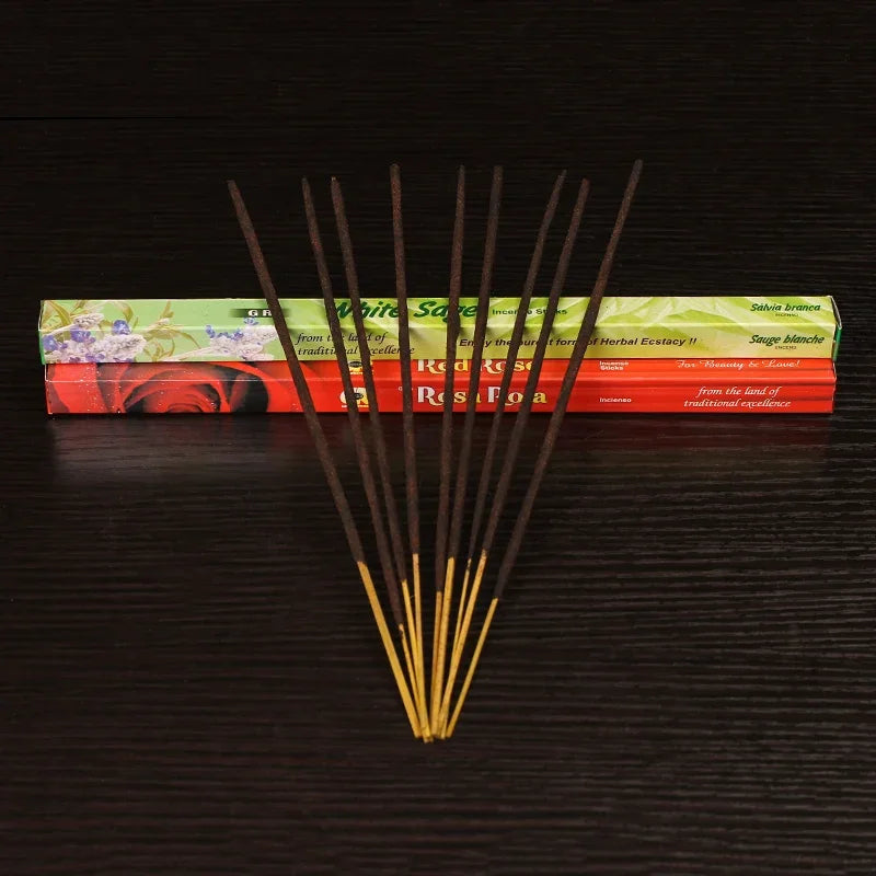 10/25 Small Tubes Natural Tibetan White Sage Incense Sticks Home Fragrance Joss Sticks Bulk Sale Indian Incense Coconut Aromar