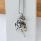 Classic Angel Pendant Necklace Handmade Seraph Prayer Pendant Long Chain Necklace Men Women Jewelry Anniversary Gift
