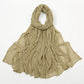 New Crinkle Rayon Hijab For Women Muslim Scarf Long Shawls Solid Islamic Turban Headband Heascarf Wraps Ramandan Headband