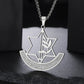 LIKGREAT Hexagram IDF Symbol Necklace Women Men Star of David Chai Pendant Jewish Stainless Steel Jewelry