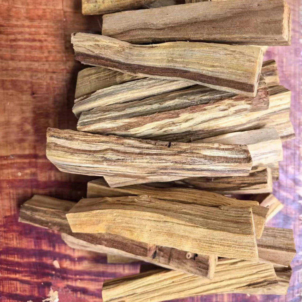 Palo Santo Sticks Natural Incense Sticks Purifying Healing Stress Relief Natural Crude Wood Strips for Home Living Room Office