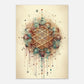 Boho Flower of Life Meditation Poster Positive Energy Sacred Geometry Canvas Painting Spiritual Wall Art Living Room Home Decor