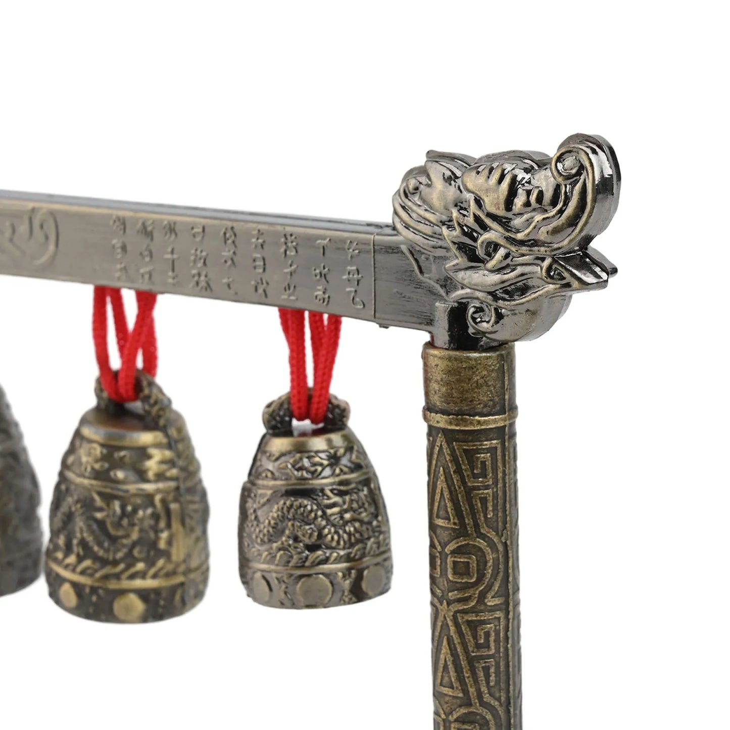 Bronze Meditation Gong With 7 Decorated Bells For Yoga Sound Healing And Relaxation Chinese Musical Percussion Instrument Set