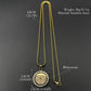 The Lord's Prayer God Jesus Cross Bible Spainsh Verse Necklace for Women Men Stainless Steel Crystals Chain Rotatable Jewelry