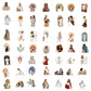 52PCS Jesus Stickers Aesthetic Christian Decals for Laptop Phone Case Planner Journal Notebook Water Bottle Sticker