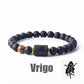 Zodiac Sign Bracelet Homme 12 Constellation Bangles Men Gemini Virgo Leo Libra Bracelet Women Friendship Gift Bracelet on Hand