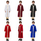 Boys Girls Church Choir Worship Praise Dance Robe Long Sleeve Metallic Gown Christian Pastor Priest Cosplay Halloween Costume