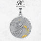 AEONSLOVE 925 Sterling Silver Goddess of Fortune Necklace Roman Goddess Coin Pendant Luck Amulet Mythology Jewelry for Women Men