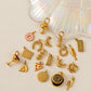 1PC minimalist gourmet style pendant, stainless steel plated with 18K gold, DIY preferred jewelry accessory