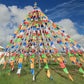 Tibetan Buddhism Satin Prayer Flags 5 Color Prayer Flags Xizang Longda Prayer Flag Decor Pray for Happiness Health Fengma Flag