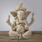 Sandstone Ganesha Buddha Elephant Statue Sculpture Handmade Figurine Miniatures Home Decoration Accessories Desk Crafts