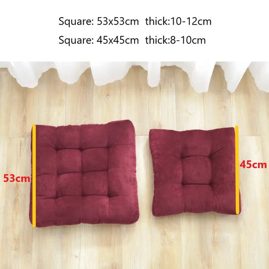 Floor Pillow Square Floor Seating Pillow Cushion Meditation Yoga Seat Kneeling Pillows Thick Tufted Cushions Mat Pad Balcony