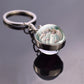 Religious Keychain St Francis Double Sided Key Chains Catholic Glass Ball Pendant Keyring Jewelry Keychain Jesus Christian Gifts