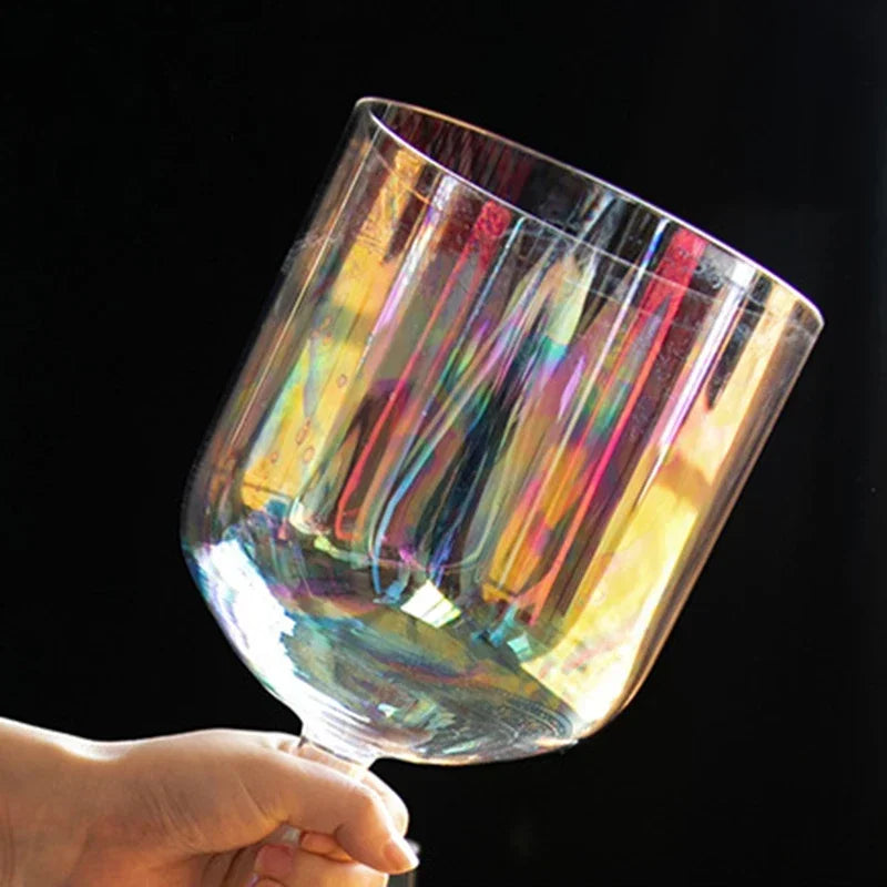 Transparent Crystal Singing Bowl Hand-held Yoga Meditation Singing Bowls Double Headed Sound Healing Percussion Instruments