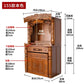 Cy  Solid Wood Buddha Shrine Buddha Cabinet Shrine Chinese Style Back Lamp Buddha Building Worship Prayer Altar Table Altar