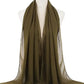 New Fashion Women Solid Chiffon Headscarf Ready To Wear Instant Hijab Scarf Muslim Shawl Islamic Hijabs Arab Wrap Head Scarves