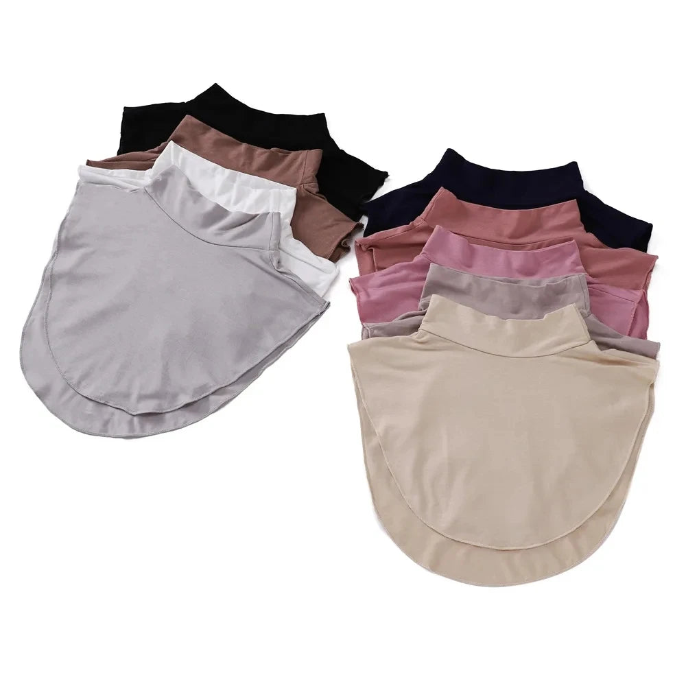 New Soft muslim women's neck cover modal jersey Full cover high neck turtle neck cover islamic clothing ladies clothes accessory