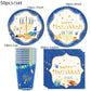 Jewish Hanukkah Birthday Party Decoration Cake Topper Balloon Candle Chanukah Party Supplies Tableware Banner Backdrop