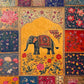 Retro Traditional Indian Woman Lady in The Garden Animals Pattern Poster Canvas Painting Wall Art Pictures Home Interior Decor