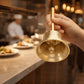 Sound-producing Solid Brass Call Bell Polishing Crisp Sound Hand Bell Vintage with Bell Clapper Bell Desktop Ornaments