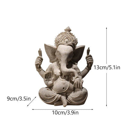 Vilead Resin Indian Ganesha Shiva God Statue Sai Baba Shirdi Sculpture Lord Hanuman Hindu Buddha Religious Fengshui Home Decor