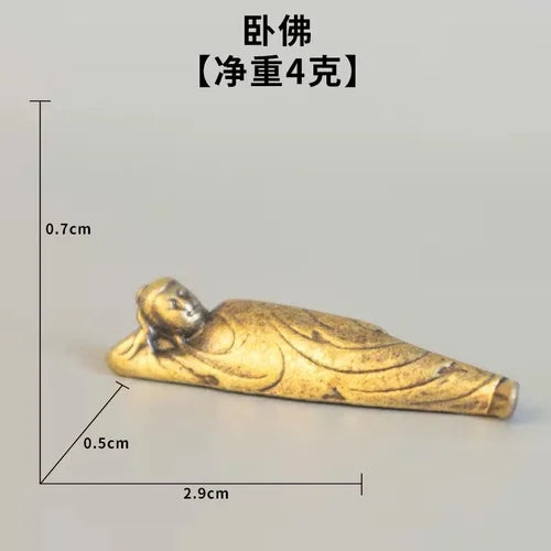Micro Landscape Bronze Chinese Buddha Ancient Tea Ceremony Zen Moss Rockery Bonsai Sand Table Decorationfairy Garden Miniatures