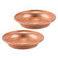 2Pcs Authentic Tibetan Copper Mandala Plate Hand Carved Buddhist Offering Bowl Water Bowl for Worship Yoga Meditation Sacred