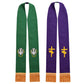 Clergy Stole Church Overlay Double Sided Cross Gold Tassels Scarf for Priest Choir