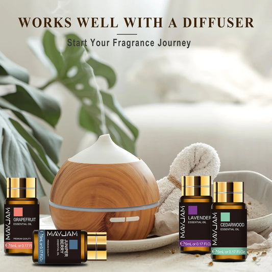 MAYJAM 20PCS Essential Oils Gift Set Aromatherapy Essential Oils Oregano Neroli Helichrysum Spearmint Lemon Eucalyptus Turmeric