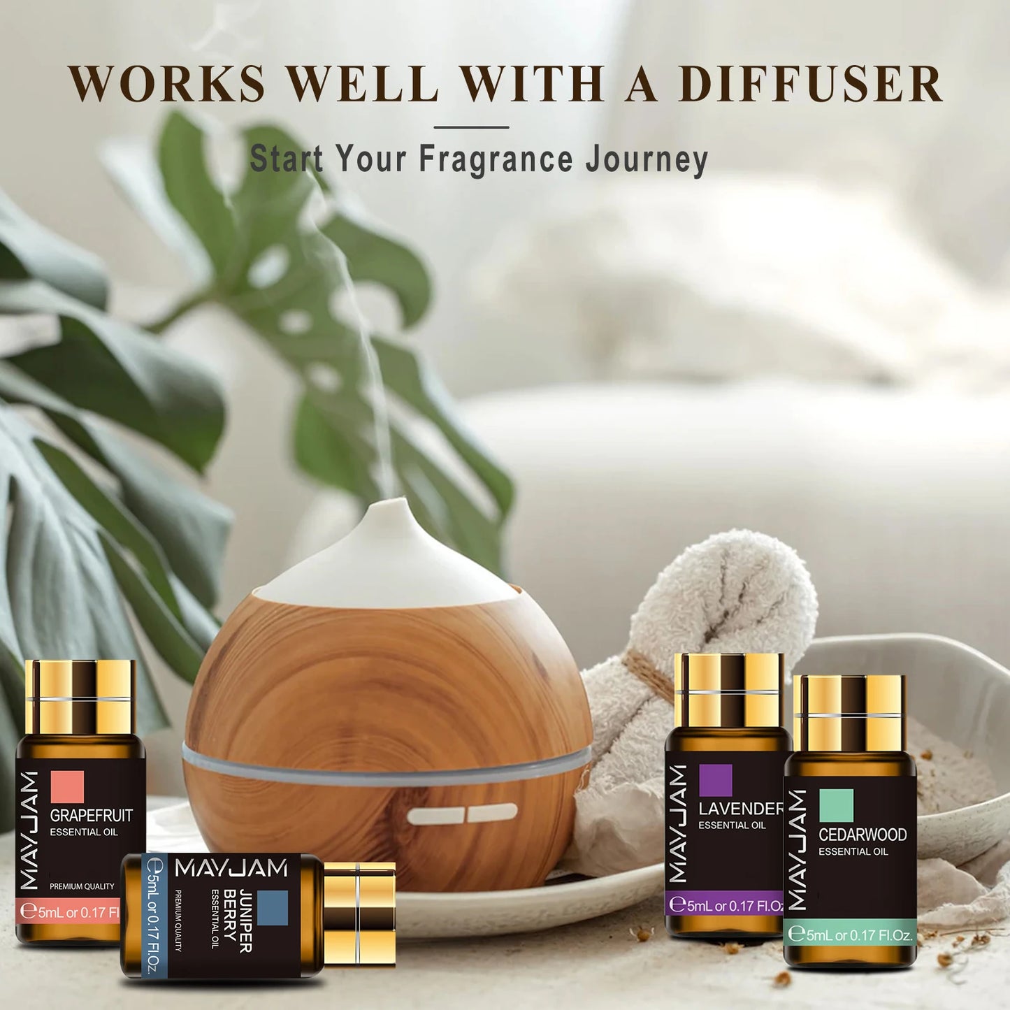 MAYJAM 20PCS Essential Oils Gift Set Aromatherapy Essential Oils Oregano Neroli Helichrysum Spearmint Lemon Eucalyptus Turmeric