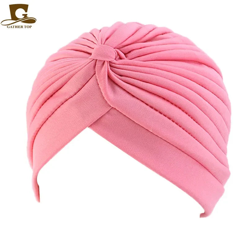 NEW Luxury Divas Stretchable turban Head wrap hat with beaded pendant women Headwear