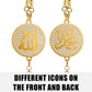 Car Hanging Pendent Arabic Muslim Islamic God Allah Badges Logo Auto Interior Rearview Mirror Ornaments Decoraction Accessories