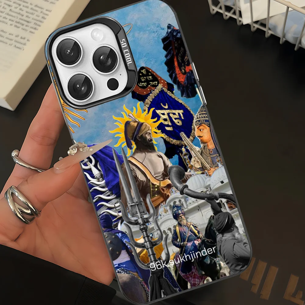 Nihang Singh Sikh Warrior Phone Case For iPhone 16 15 14 13 12 11 Pro Max X XR XSMAX 8 7 Plus Matte Shockproof Back Cover