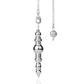 Silver Color Copper Metal Pendulum for Dowsing Divination Energy Reiki Healing Pointed Meditation Witch Spiritual Pendulos X092