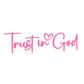 Trust In God Mirror Decal, Car Decals For Women, Faith Mirror Decal, Cute Vinyl Decal, Christian Car Mirror Decal, Religious Car
