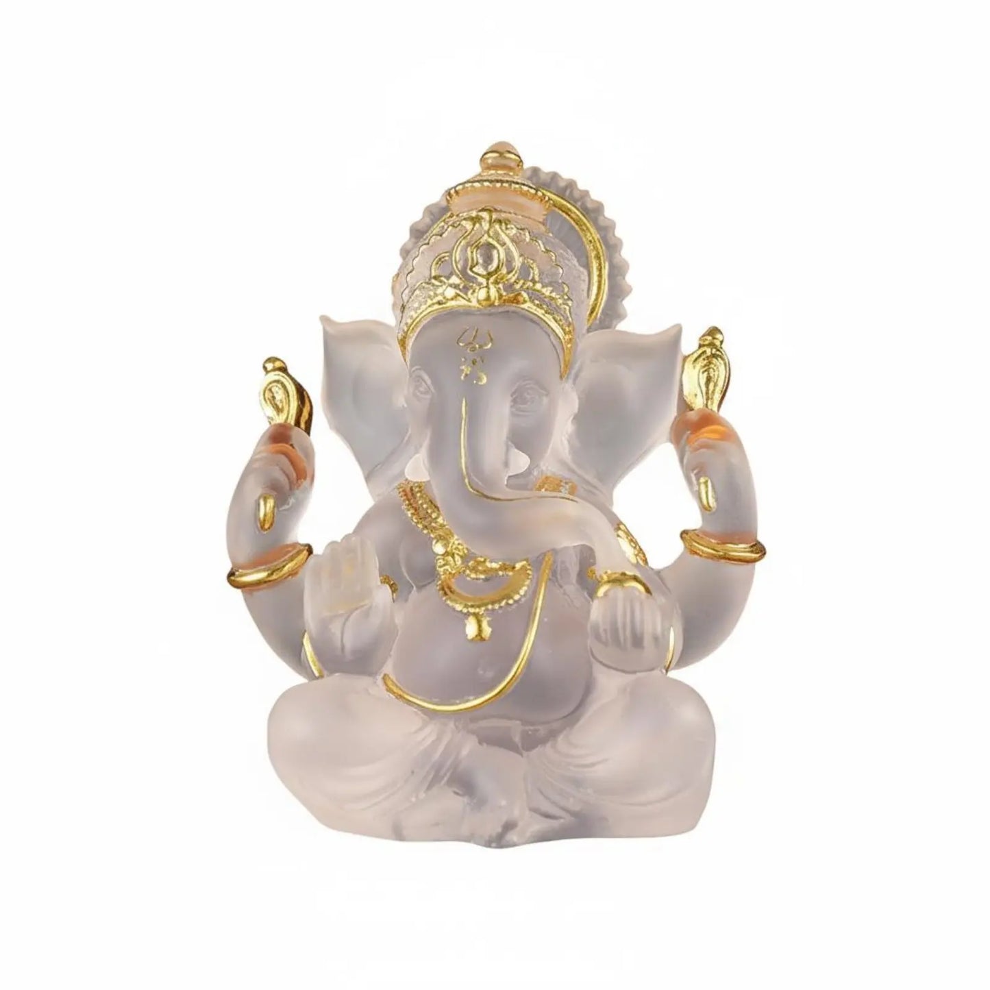 Elephant Deity Statue Statue Colored Glaze Effect Indian Elephant God Idol Resin Elephant Deity Statue Statue High-Quality