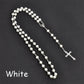 Fashion Vintage Crucifix Virgin Mary Pendant Cross Necklace Jesus Rosary Beads Chain