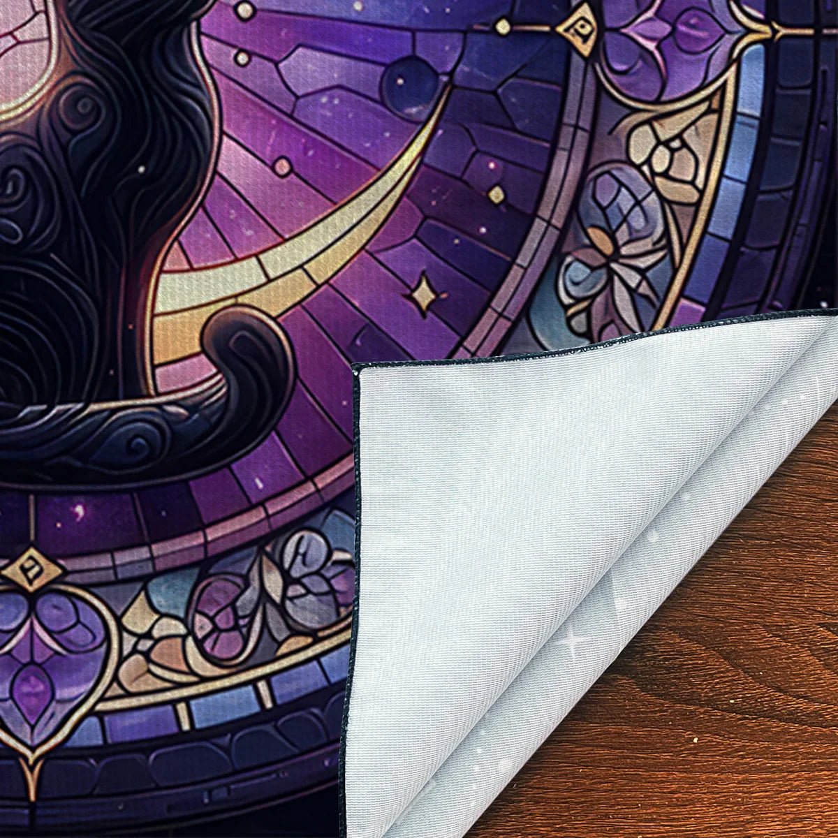Divination Altar Cloth Civet Cat Tarot Tablecloth For Tarot Card Reading Decorative Voo-Polyester Oracle Card Mat