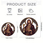 Art Deco Acrylic Religious Jesus Sun Catcher,Wall Hanging Decorative Sign for Home & Garden, Multipurpose Religious Theme Plaque