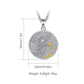 AEONSLOVE 925 Sterling Silver Goddess of Fortune Necklace Roman Goddess Coin Pendant Luck Amulet Mythology Jewelry for Women Men