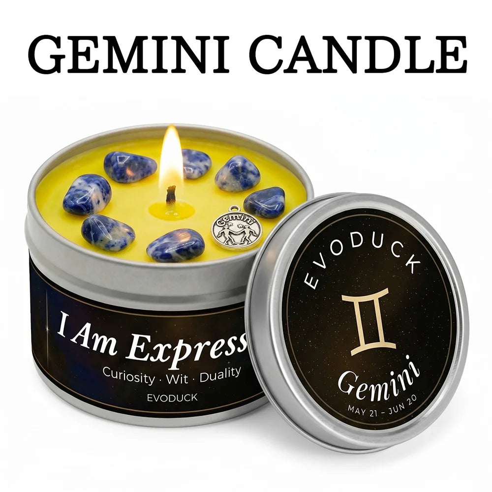 Scorpio Zodiac Scented Candle, Sandalwood Myrrh, Astrology Aromatherapy Candle in Tin, Home Fragrance Decor Birthday Gift, 3oz