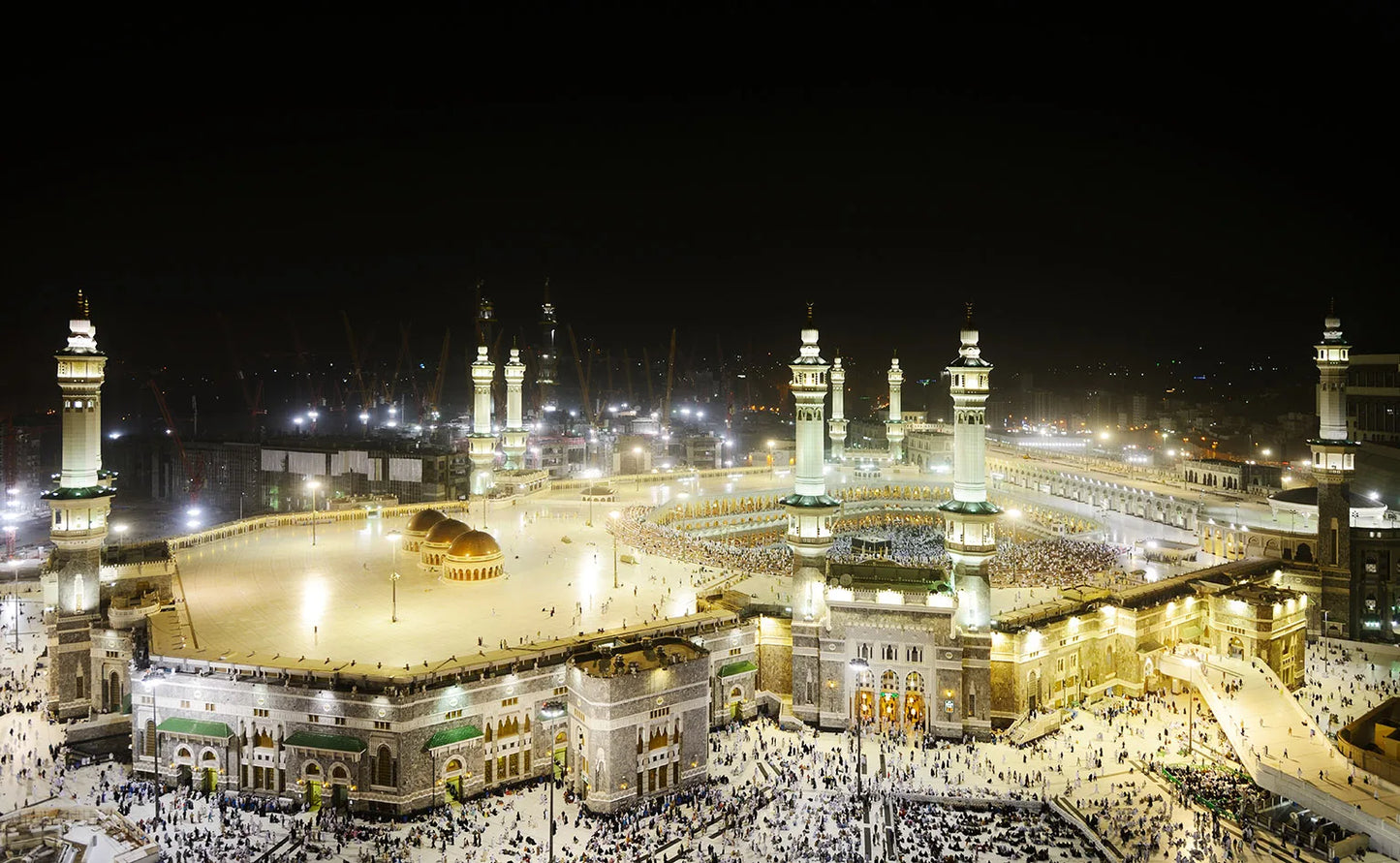 Islamic he Mosque Wall Art Canvas Prints Arbic Kaaba Al Masjid An Nabwi Islamic Canvas Poster Living Room Decor Paintings